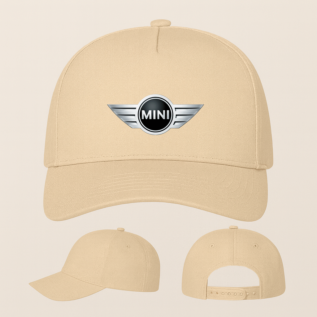 Mini Cooper Car Five Panel Twill Snapback Cap